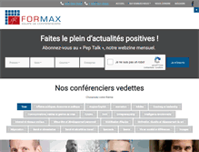Tablet Screenshot of formax.qc.ca